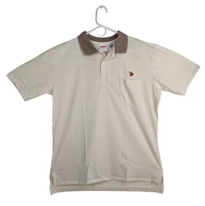 De Colección Años 80 UNITOG Anheuser Busch Polo Empleado Uniforme Trabajador Camisa Beige Para Hombre XL - Imagen 1 de 10
