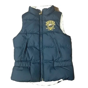 Ralph Lauren Polo Navy/White Down Gilet Boys Reversible Body Warmer Padded 4 /4T - Picture 1 of 7