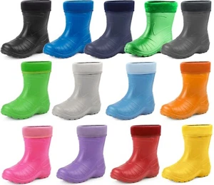 LADEHEID Gefütterte Gummistiefel Kinder Jungen Mädchen Regenschuhe EVA 22-35 - Bild 1 von 68