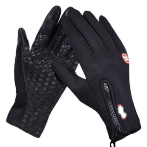 Guantes de invierno cálidos a prueba de viento impermeables forrados de lana térmica con pantalla táctil - Imagen 1 de 5