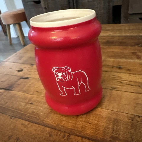 Vintage Georgia Bulldogs NCAA Rubber Beer can cooler Koozie Cover