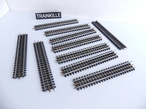 JEP HO LOT DE 10 RAILS DROITS TRAVERSES PLASTIQUE - Imagen 1 de 3