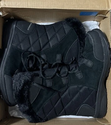 Botas de nieve Columbia Ice Maiden II negras Columbia para mujer talla 9,5 (722045) Foto 1 de 4