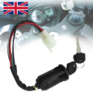 Universal Motorcycle Ignition Barrel Key Switch 4 wire Quad On/Off Pit-Motorbike - Picture 1 of 9