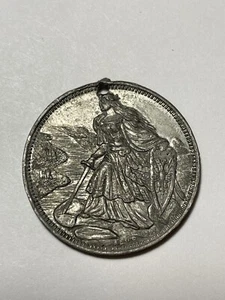 1871 Milwaukee Wisconsin Friedens Frieden Token Händlerin weibliche Kriegerin - Bild 1 von 2