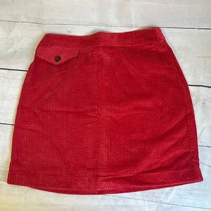 Urban Outfitters roter Cord A-Linie Mini - Gr: S - Bild 1 von 6