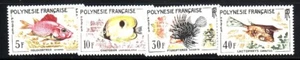 FRENCH POLYNESIA Sc 199-202 NH ISSUE OF 1962 - FISH - (JA25) - Picture 1 of 1