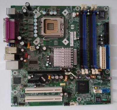 HP Compaq DX6100MT Mainboard Sockel 775 microATX 343104-001 + Blende - Bild 1 von 4