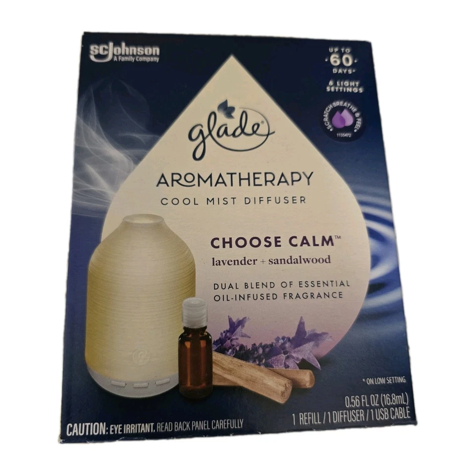 Difusor de aromaterapia Glade y ambientador de aceite esencial elige lavanda tranquila Foto 1 de 4