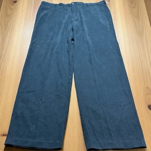 Tommy Bahama Sz 40 x 32 Black Lyocell Wool Blend Flat Front Mens Pants Trousers - Picture 1 of 8