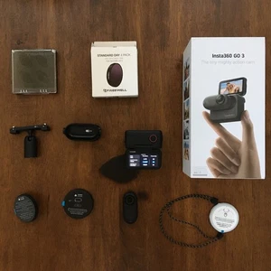 Insta360 GO 3S 64GB Action Camera Black buy win it now lucky you vlogging filter - Picture 1 of 24