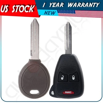 Nuevo Combo Llavero de Repuesto 3b Sin Cortar + Llave de Coche para Chrysler 300 200 Sebring Foto 1 de 4