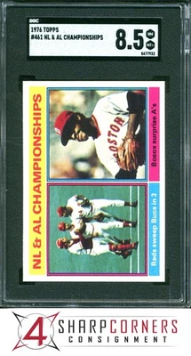 1976 TOPPS #461 NL & AL CHAMPIONSHIPS SGC 8.5 - Image 1 of 3