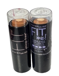 2X MAYBELLINE New York Fit Me Shine-Free, Balance Stick Foundation. 355 Coconut - Picture 1 of 4