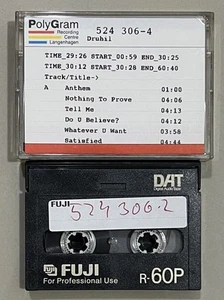 Dru Hill DAT Studio Production Master Cassette Tape Ultra Rare - Picture 1 of 3