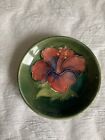 Moorcroft Pin Dish With Label Potters To The Late Queen Mary