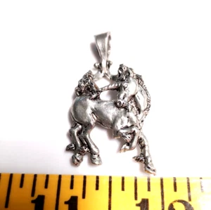 Unicorn Charm/Pedant Pewter(?) Good Condition - Picture 1 of 4