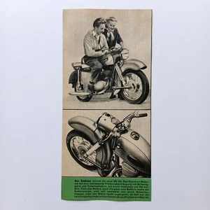 1956 MZ ES 250 Motorrad Pressebericht Zeitungsbericht Ostzonen-Motorrad - Bild 1 von 1