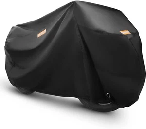 New Motorcycle Cover Heavy Duty Durable Universal Fits Up To 116" Fast Ship - Picture 1 of 6