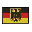 GERMAN FLAG PATCH GERMANY BUNDESDIENSTFLAGGE embroidered iron-on Deutschland EU