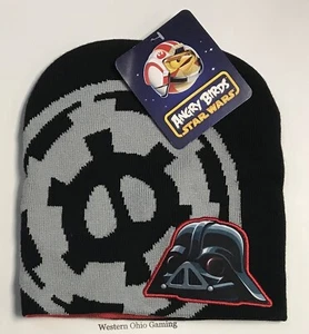 Boy's Angry Birds Star Wars Darth Vader Beanie Cap NEW Knit Winter Kid's Hat - Picture 1 of 2