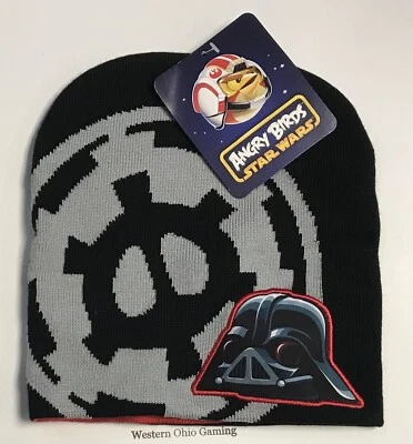 Boy's Angry Birds Star Wars Darth Vader Beanie Cap NEW Knit Winter Kid's Hat - Image 1 of 2