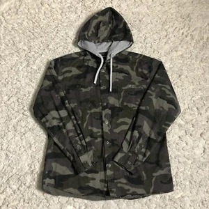 Molokai Surf Co Herren Camouflage Hoodie Jacke Knopfleiste Large 100 % Baumwolle - Bild 1 von 11