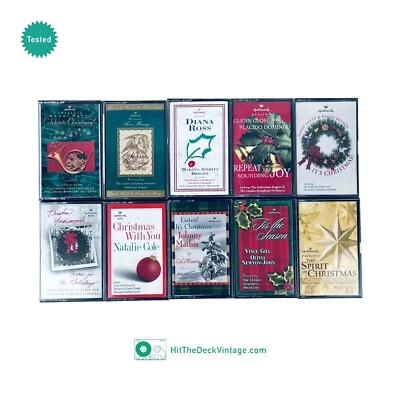 10 Hallmark Christmas Holiday Cassette Tapes: 1992 - 2001 TESTED - Image 1 of 4