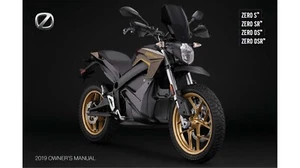 2019 Zero S, Zero SR, Zero DS and Zero DSR Maintenance & Owners Manual (Reprint) - Picture 1 of 5