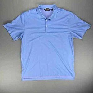 Polo Golf Performance Shirt Herren XXL kurzärmelig Polo blau Stretch Docht - Bild 1 von 7