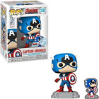 Funko Pop ! - 60th Anniversary Captain America avec épingle, exclusif Amazon