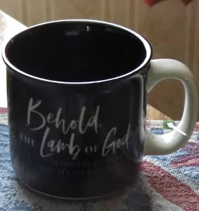 TAZA DE TAZA HOBBY LOBBY HEHOLD THE CORMB OF GOD SAN JOSEPH Y BEBÉ JESÚS - NUEVA - Imagen 1 de 5