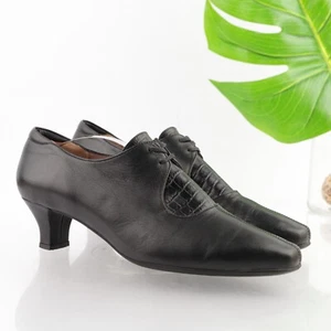 Beautifeel Women's Jennifer Pump Size 41 10 Black Leather Heel Shootie Lace Up - Picture 1 of 14