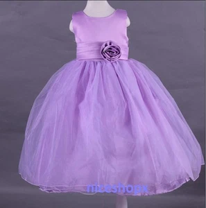 Girls Flower/Bridesmaid/Party/Princess/Prom/Wedding/Christening/COMMUNION Dress - Picture 1 of 11