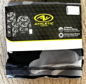 Youth Lightweight Base Layer Thermal Underwear Set S6-7  PAJAMAS Gray/Black Camo - Picture 1 of 2