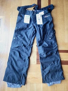 Pantalón de esquí colgante para mujer BURTON *NUEVO CON ETIQUETAS* a cuadros negros verdaderos con Verizon talla pequeña - Imagen 1 de 12