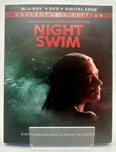 Night Swim Collector's Edition BLU-RAY + DVD + DIGITAL CODE W/SLIP **MINT**! - Picture 1 of 5