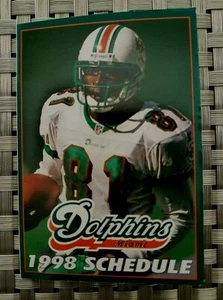 1998 MIAMI DOLPHINS Season Schedule Pro Player Duffie Collectible Football NFL - Picture 1 of 4