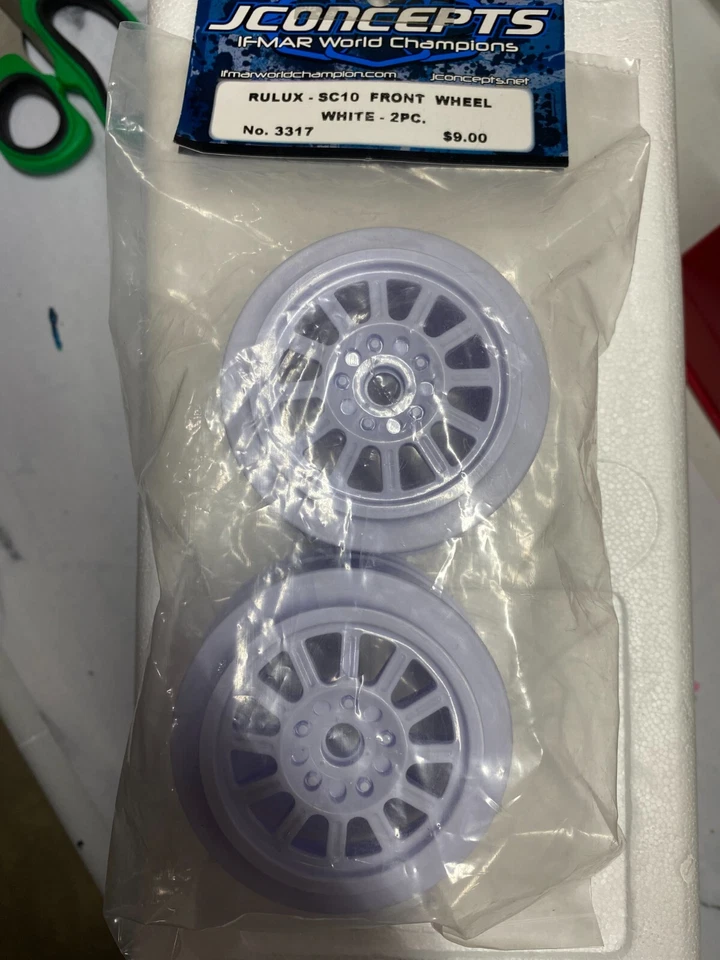 JCONCEPTS RULUX  SC10 FRONT Bearing WHEEL JCO3317 White New - Image 1 of 1