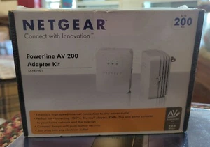 Brand New Sealed NETGEAR Ultra Powerline AV 200 Adapter Kit - Picture 1 of 4