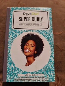 Deva Curl Super Curly Mini Transformation Kit ( Cleanse, Condition, Supercream ) - Picture 1 of 4