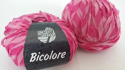 350 g Bicolore Lana Grossa Fb 005 pink  55 % Polyamid 45 % Baumwolle - Bild 1 von 4