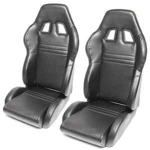 2x TA TECHNIX Sportsitz Halbschalensitz schwarz Kunstleder verstellbar - Bild 1 von 6