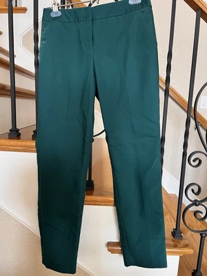 EXPRESS Columnist Women's Dark Green Mid Rise Skinny Trousers SIZE 2 - Image 1 of 3