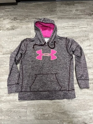 UNDER ARMOUR Hoodie Sweatshirt Womens Medium Burgundy Copper Colored Outdoor - Image 1 of 4