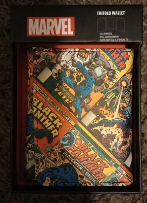 Marvel Black Panther Comic Covers Trifold Wallet - Image 1 of 3