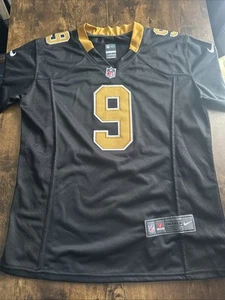 Camiseta deportiva Drew Brees Saints Nike On Field negra juvenil grande excelente estado - Imagen 1 de 11