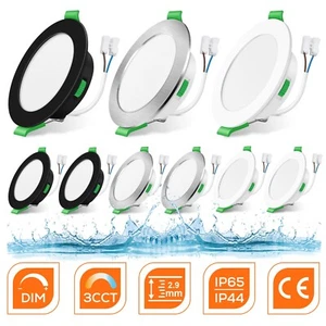 1/6/12er LED Einbaustrahler 55-205mm 3000K-6500K Dimmbar Deckenleuchte Flach CE - Bild 1 von 37