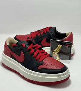 Air Jordan 1 Elevate Low SE Red Black DQ1823 006 Womens Shoes Size 8 Nike - Picture 1 of 3