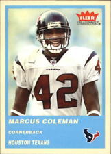 2004 Fleer Tradition Blue Houston Texans Football Card #206 Marcus Coleman